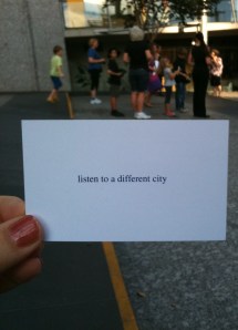 Listen to a different city