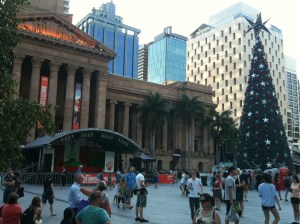 Bell ringers in King George Square